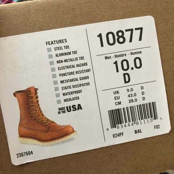 Red Wing men’s boots NIB - Picture 2 of 4
